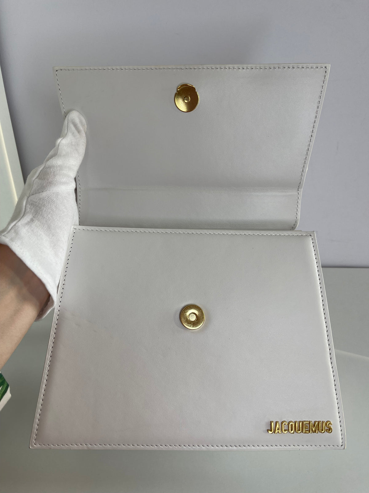 Jacquemus Le Grand Chiquito White Leather Bag