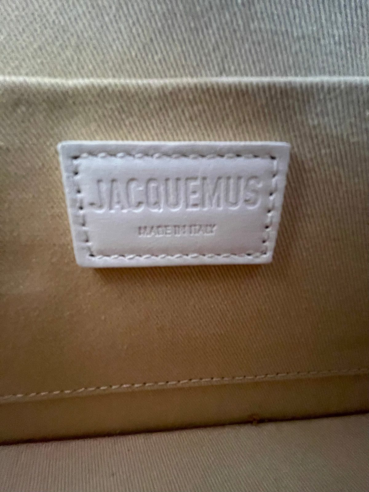 Jacquemus Le Grand Chiquito White Leather Bag