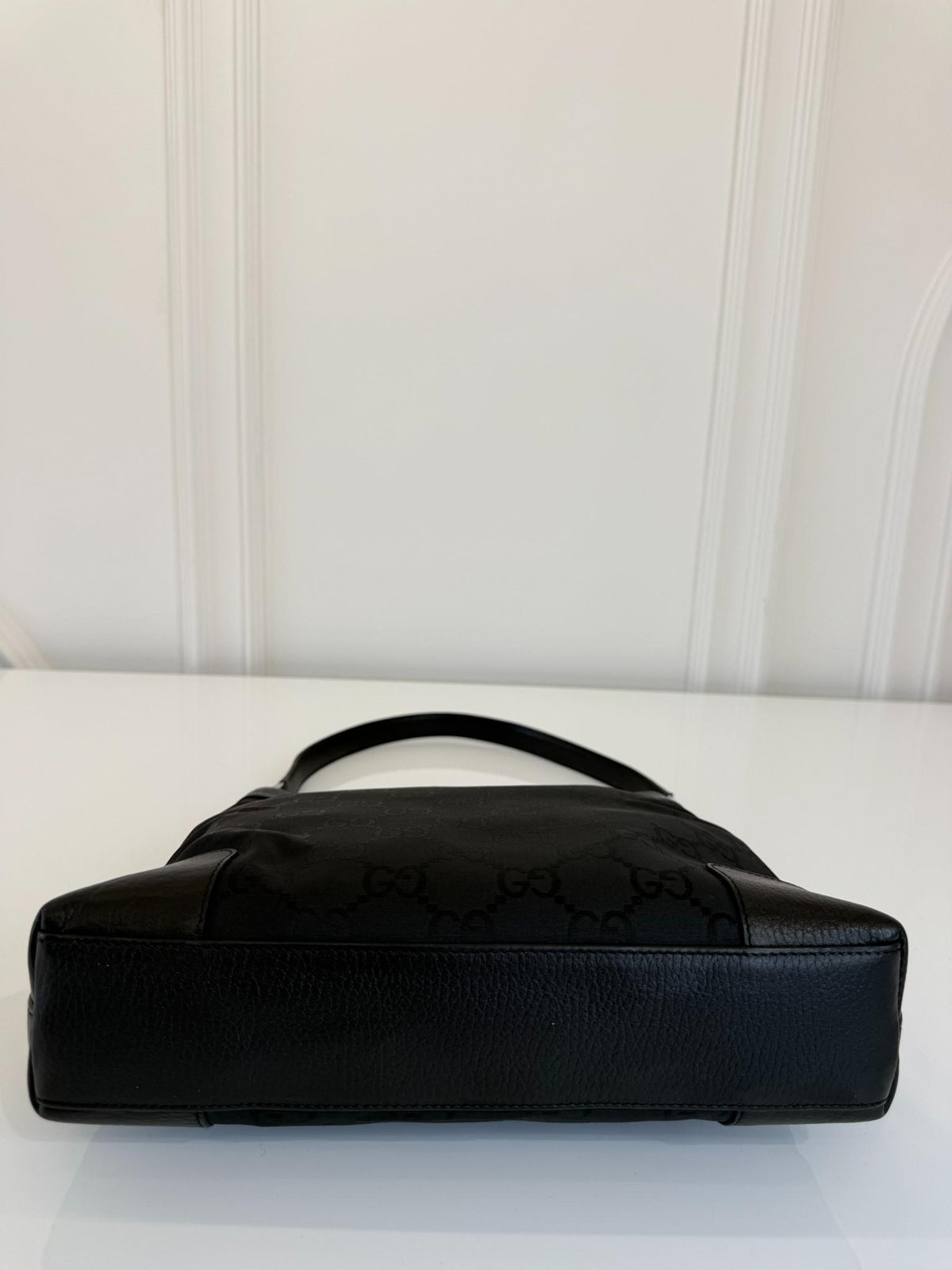 Gucci Black GG Canvas Shoulder Bag
