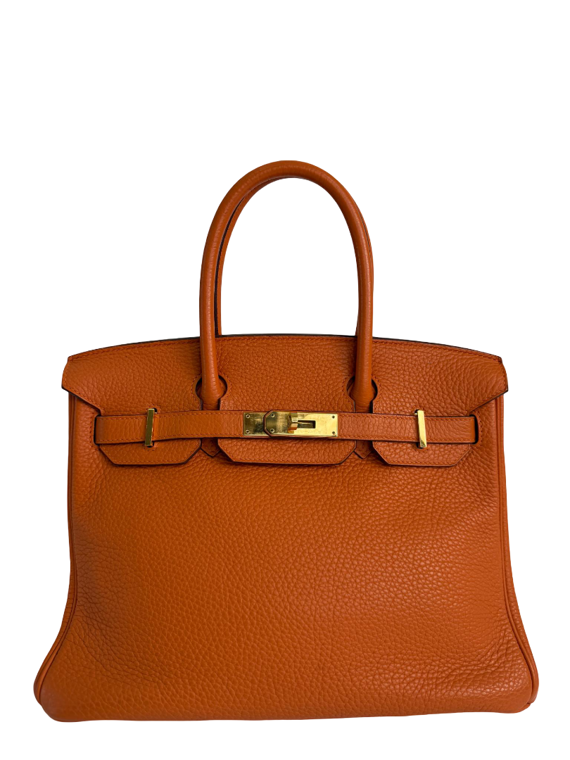 Hermès Birkin 30 Orange Togo Leather GHW