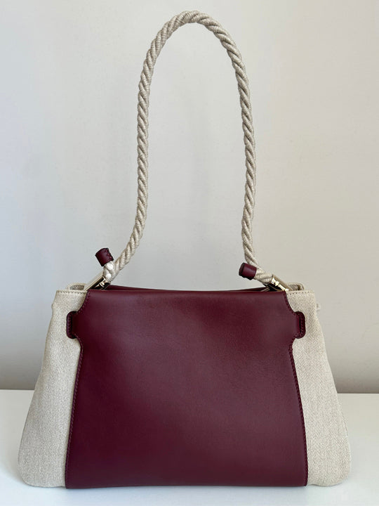 Chloé Key Medium Burgundy Shoulder Bag