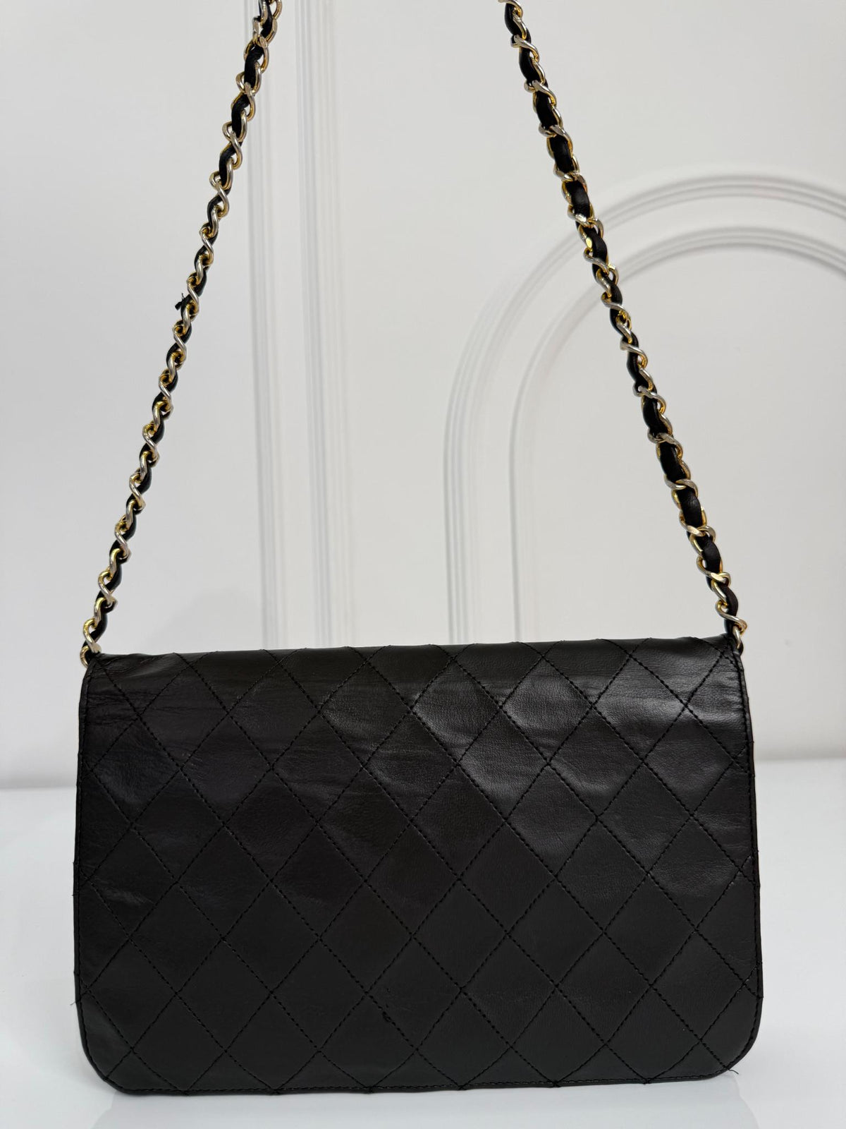 Chanel Matelassé Coco Mark Lambskin Push Lock Chain Shoulder Bag
