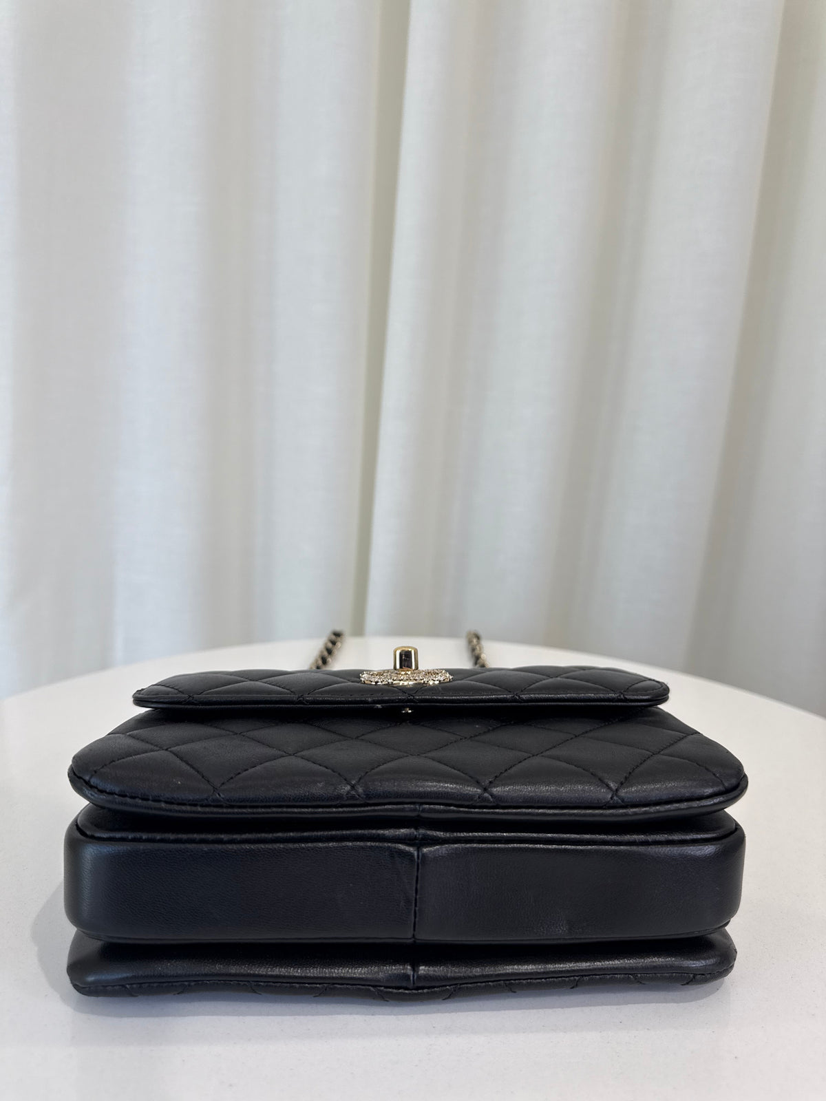 Chanel Trendy CC Mini Flap Bag Black Lambskin GHW