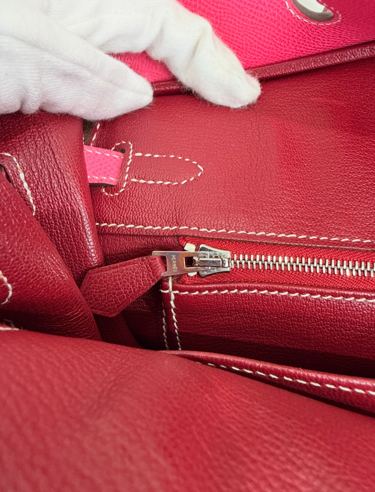 Hermès Ultra-Rare Birkin 25 Candy Rose Tyrien/Rubis Epsom PHW