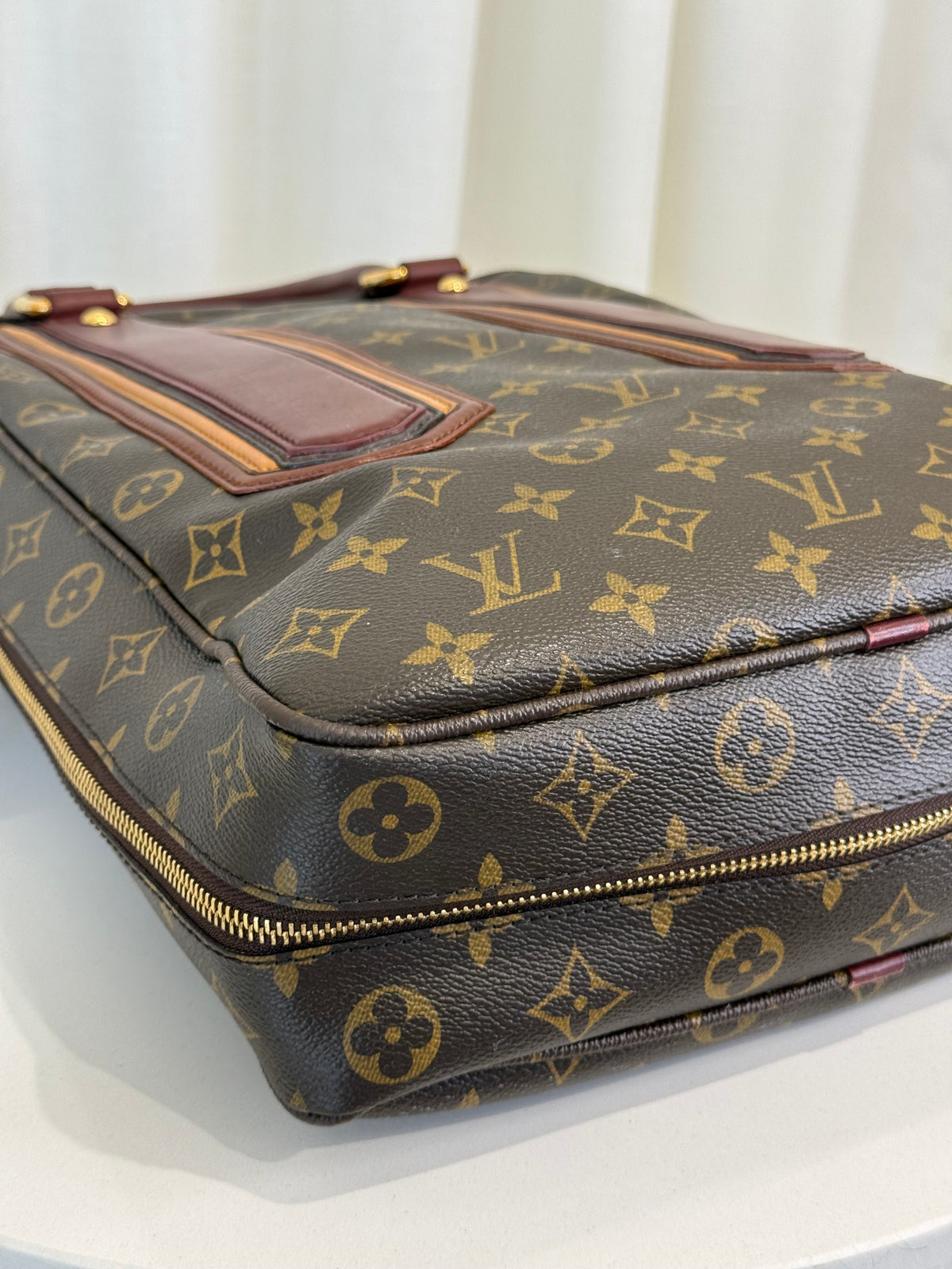 Louis Vuitton Limited Edition Bequia Monogram Canvas Vertical Bag