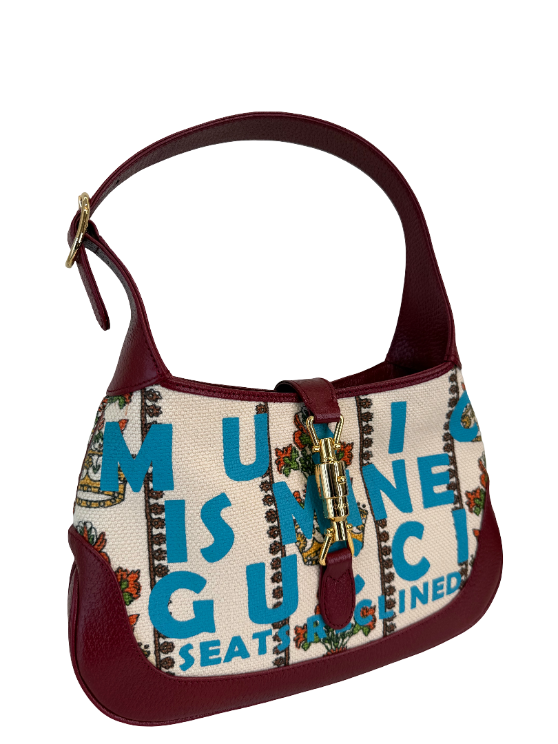 Gucci Small Jackie 1961 Centennial 100 Year Special Edition Burgundy Leather