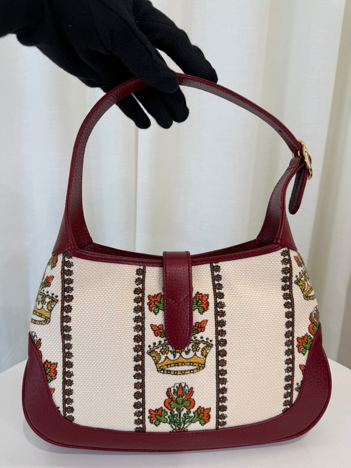 Gucci Small Jackie 1961 Centennial 100 Year Special Edition Burgundy Leather