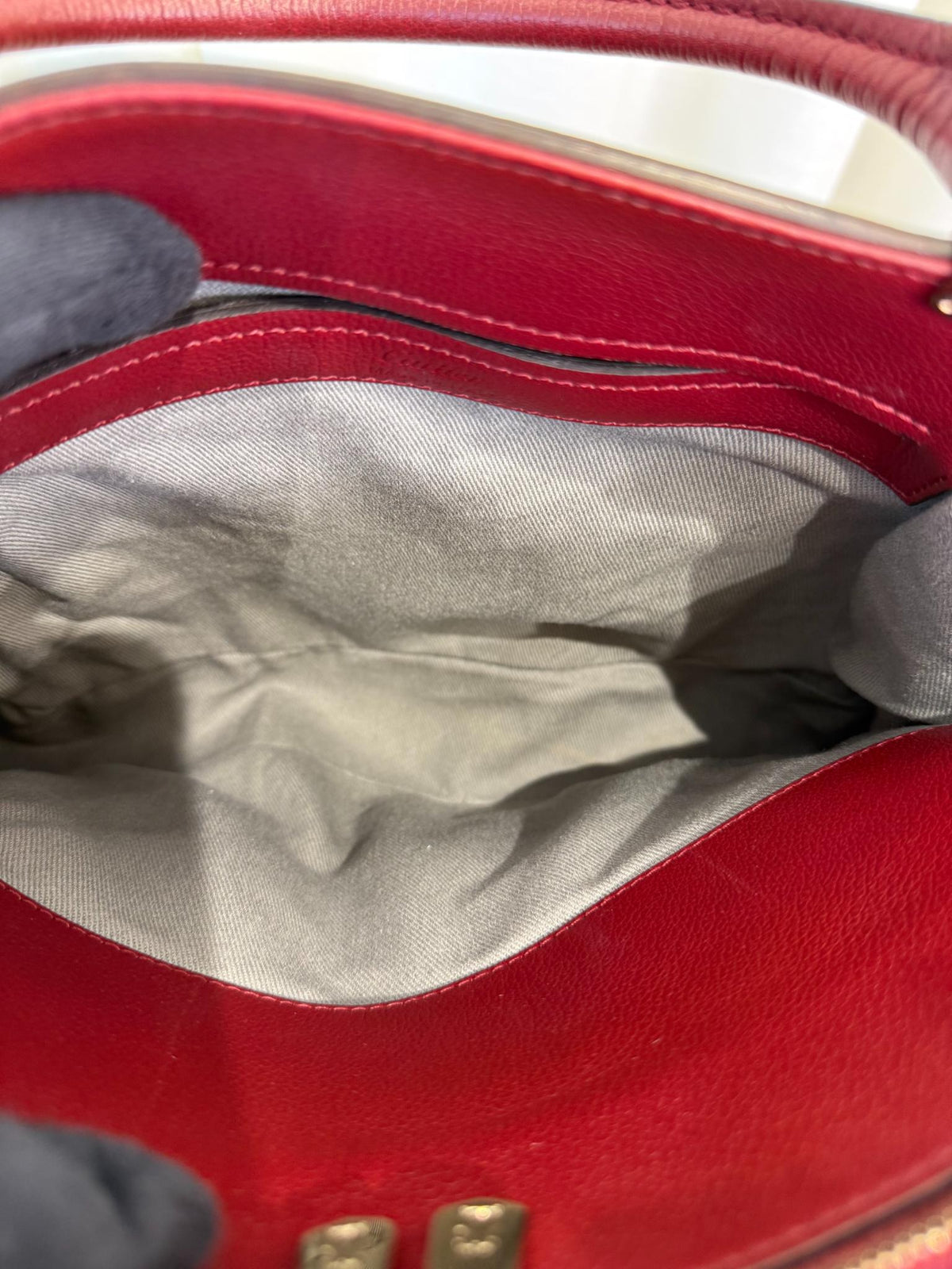 Cartier Red Taurillon Leather C de Cartier Bag