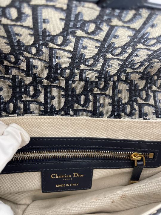 Dior Oblique Saddle Bag Blue