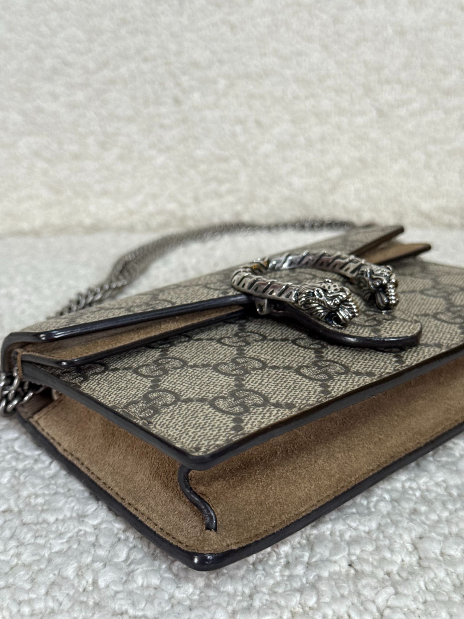 Gucci GG Supreme Canvas Super Mini Dionysus Bag