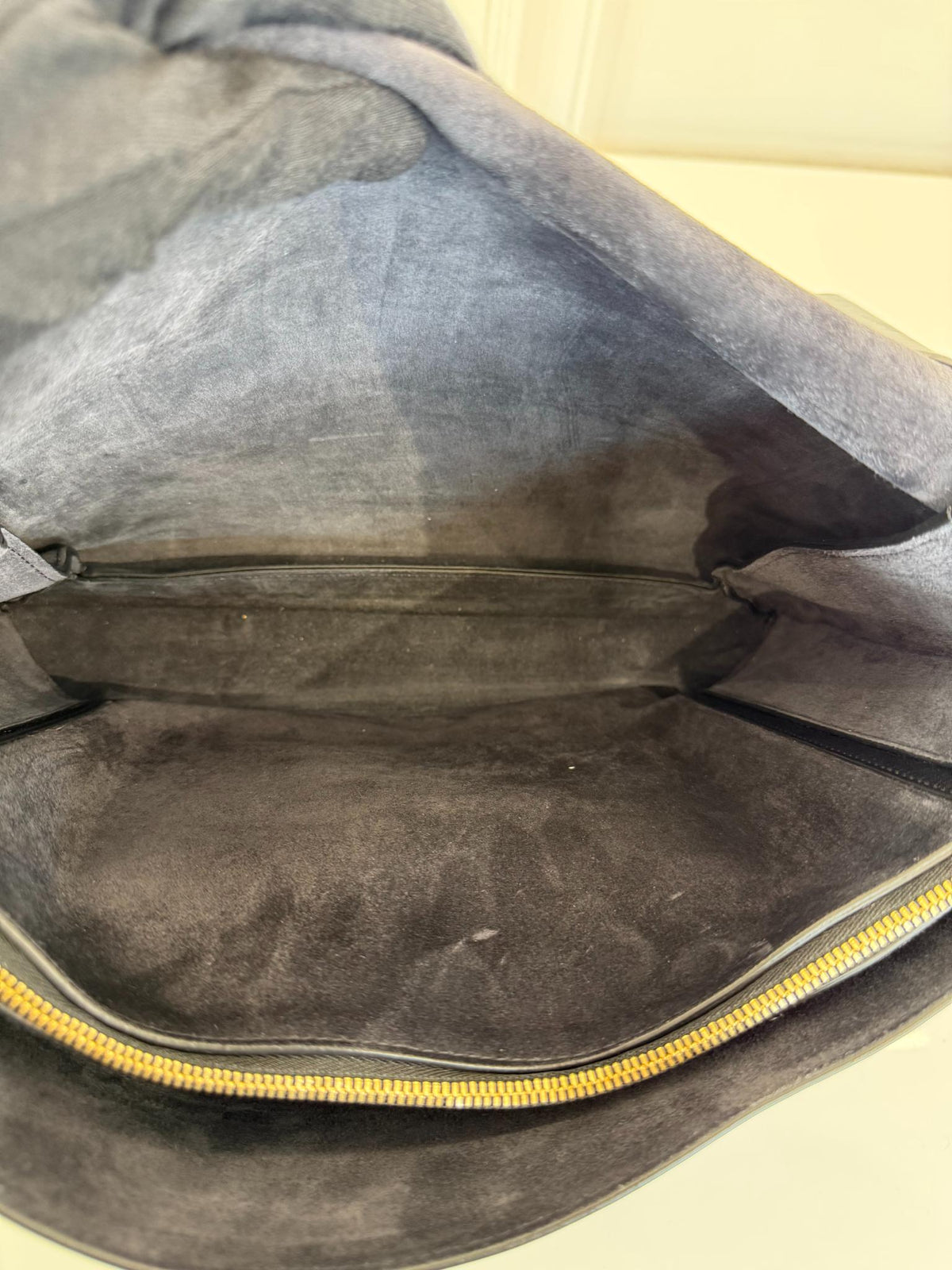 Celine Black Smooth Calfskin Blade Flap Bag