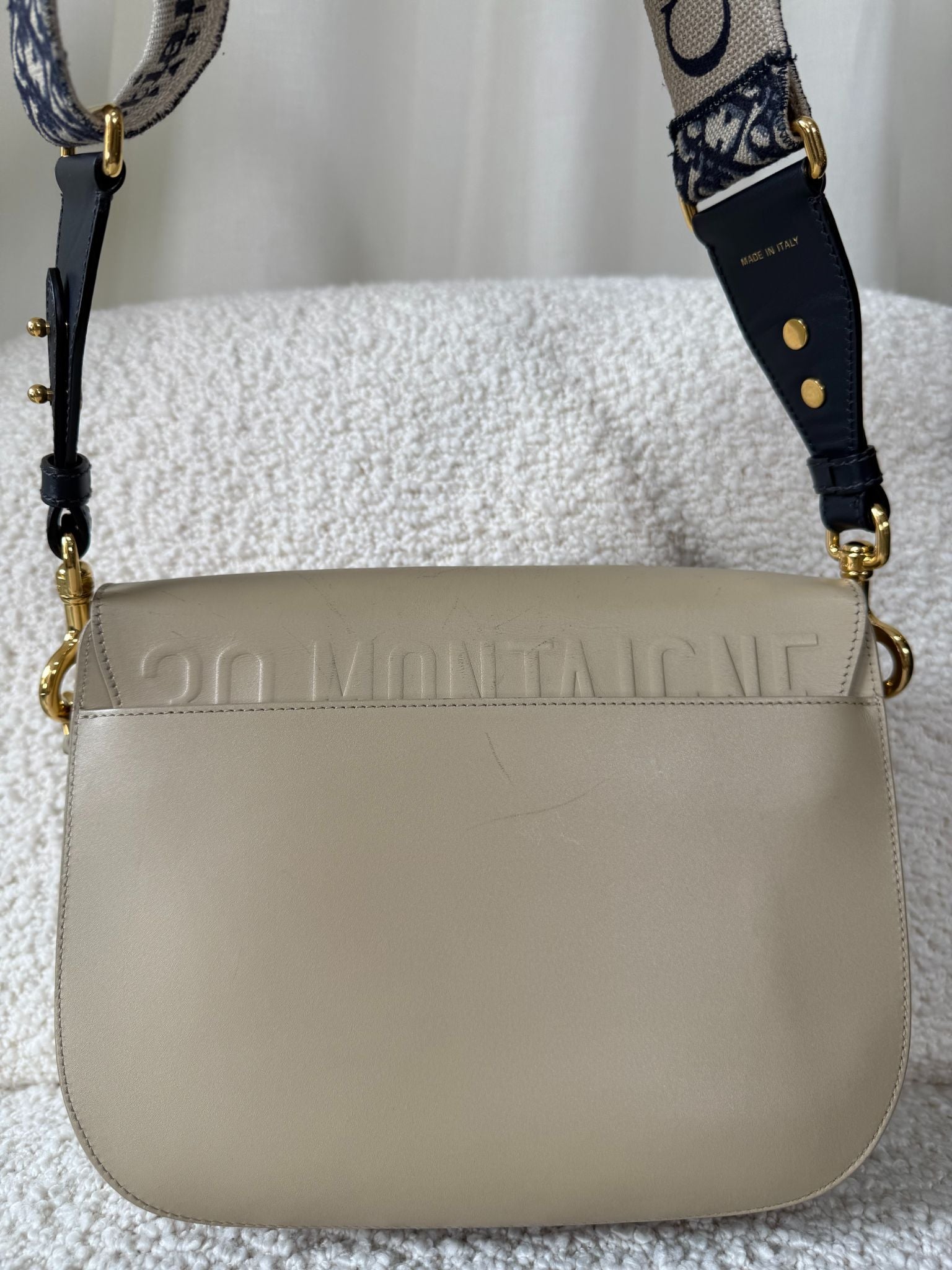 Christian Dior Bobby Bag Beige Box Calfskin Crossbody