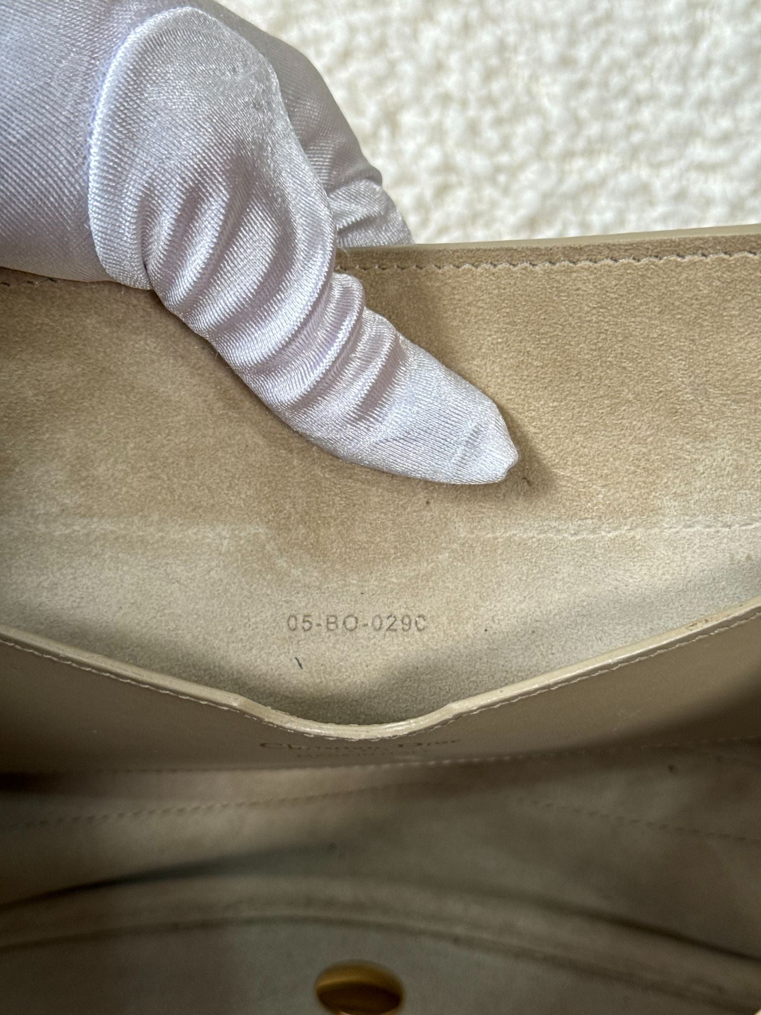 Christian Dior Bobby Bag Beige Box Calfskin Crossbody