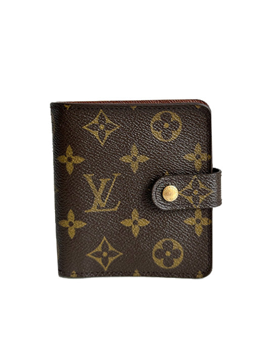 Louis Vuitton Monogram Canvas Zip Compact Wallet