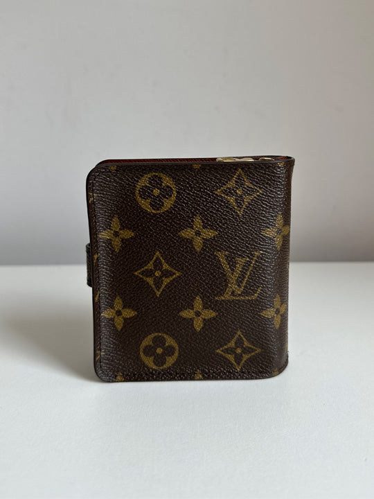 Louis Vuitton Monogram Canvas Zip Compact Wallet