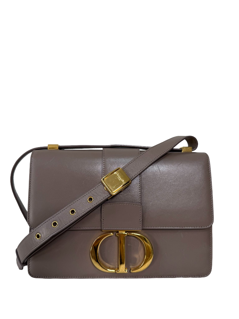 Christian Dior 30 Montaigne Beige Smooth Calfskin Leather Bag