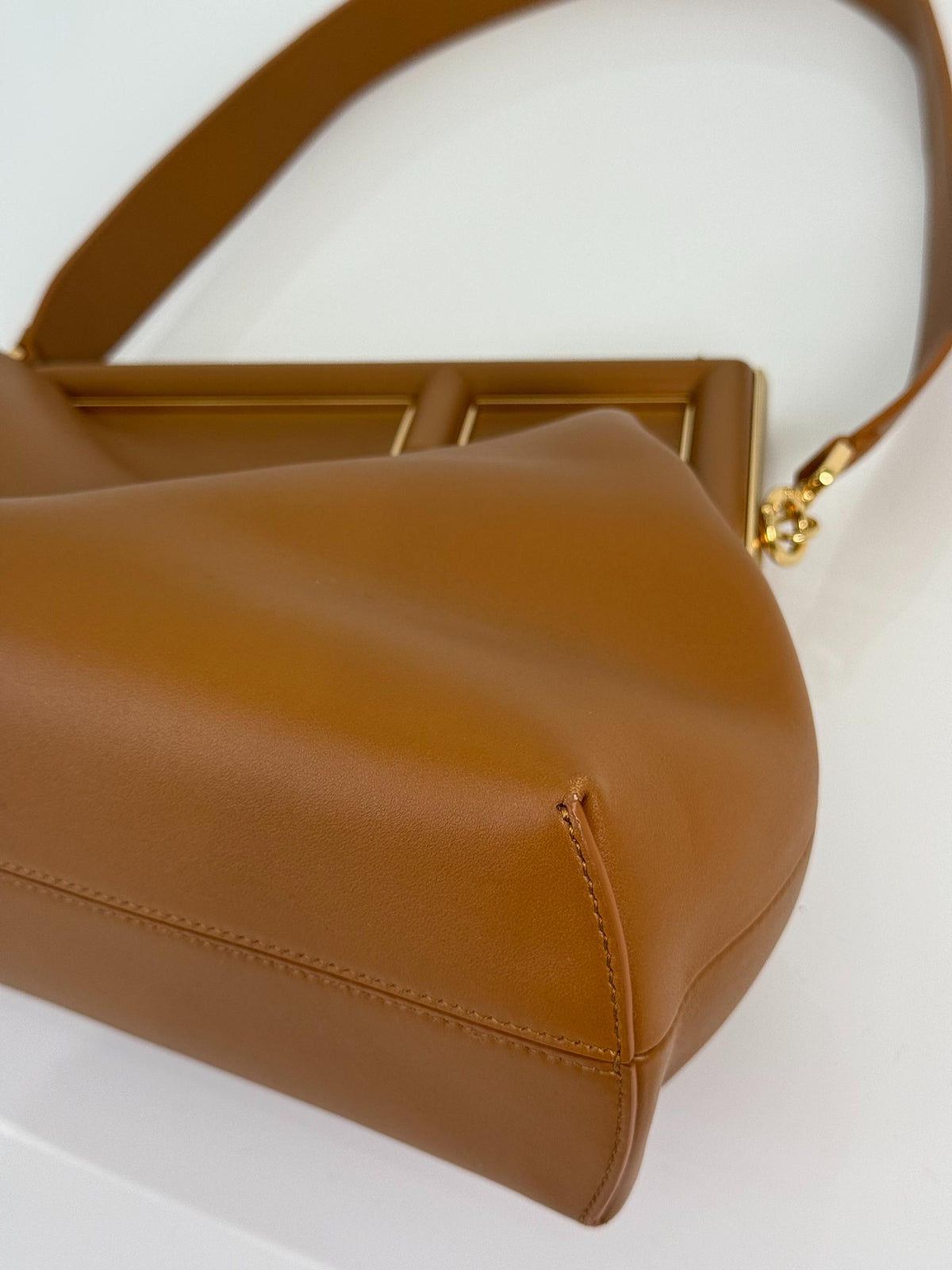 Fendi First Small Shiny Nappa Caramel
