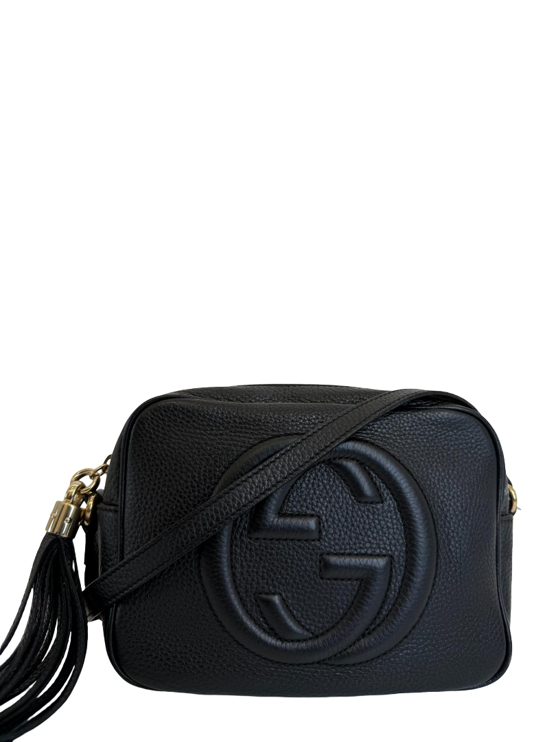 Gucci Soho Disco Black Leather Small Crossbody Bag