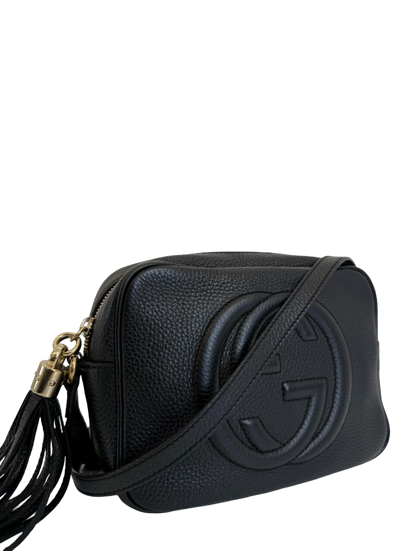 Gucci Soho Disco Black Leather Small Crossbody Bag