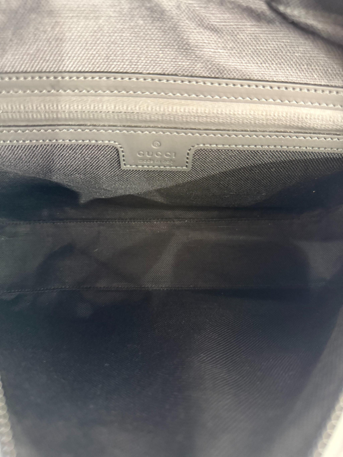 Gucci GG Rubber Effect Black Crossbody Bag