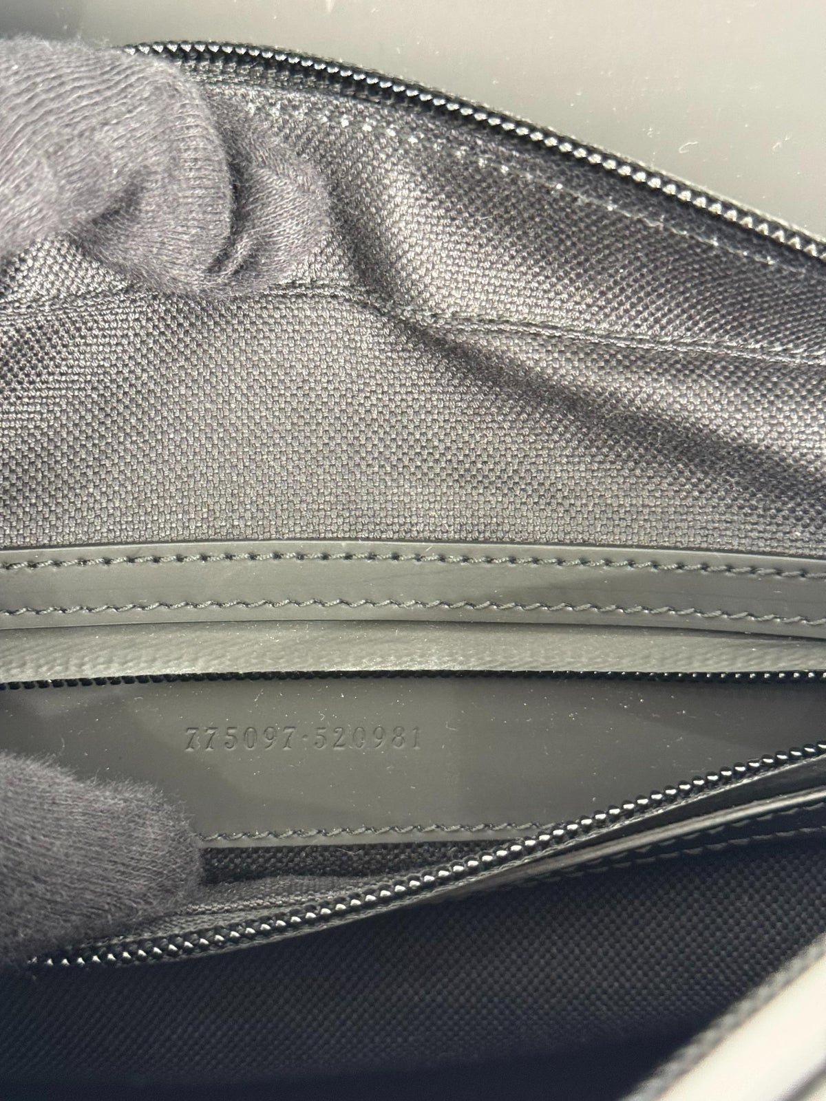 Gucci GG Rubber Effect Black Crossbody Bag