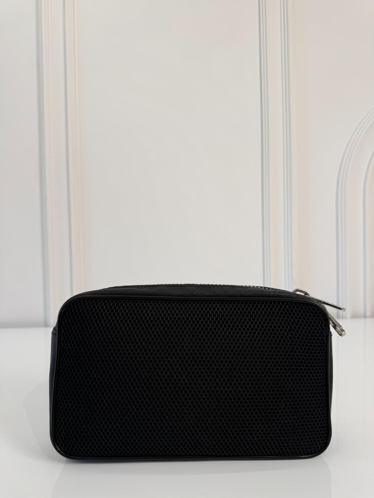 Gucci Black GG Supreme Coated Canvas Pouch