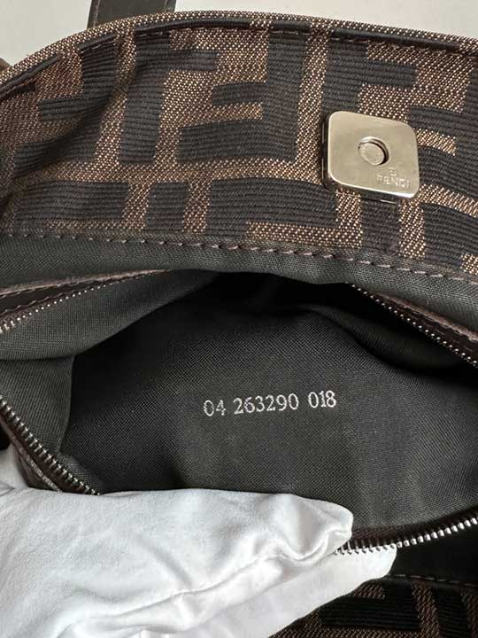 Fendi FF Zucca Canvas Small Top Handle Tote