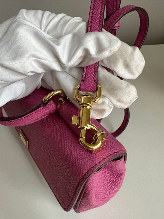 Dolce & Gabbana Pink Mini Sicily Crossbody Bag