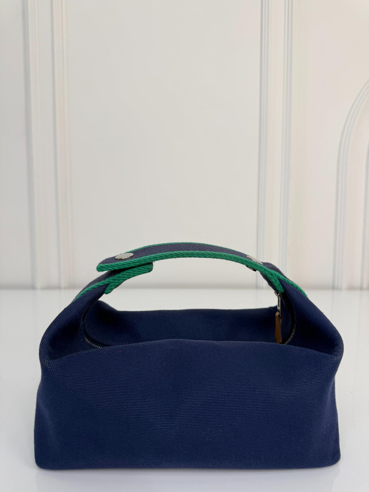 Hermès Bride-à-Brac Small Toiletry Pouch Royal Blue Canvas