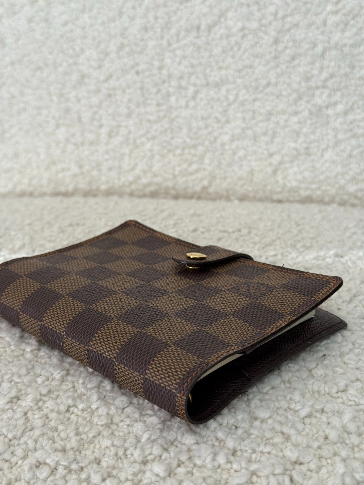 Louis Vuitton Ring Agenda Damier Ebene Canvas