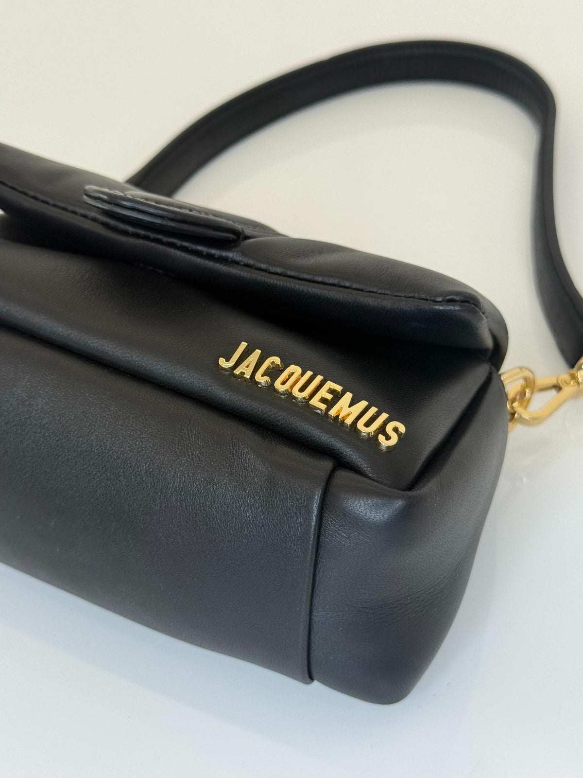 Jacquemus Le Petit Bambimou Black Padded Leather Shoulder Bag