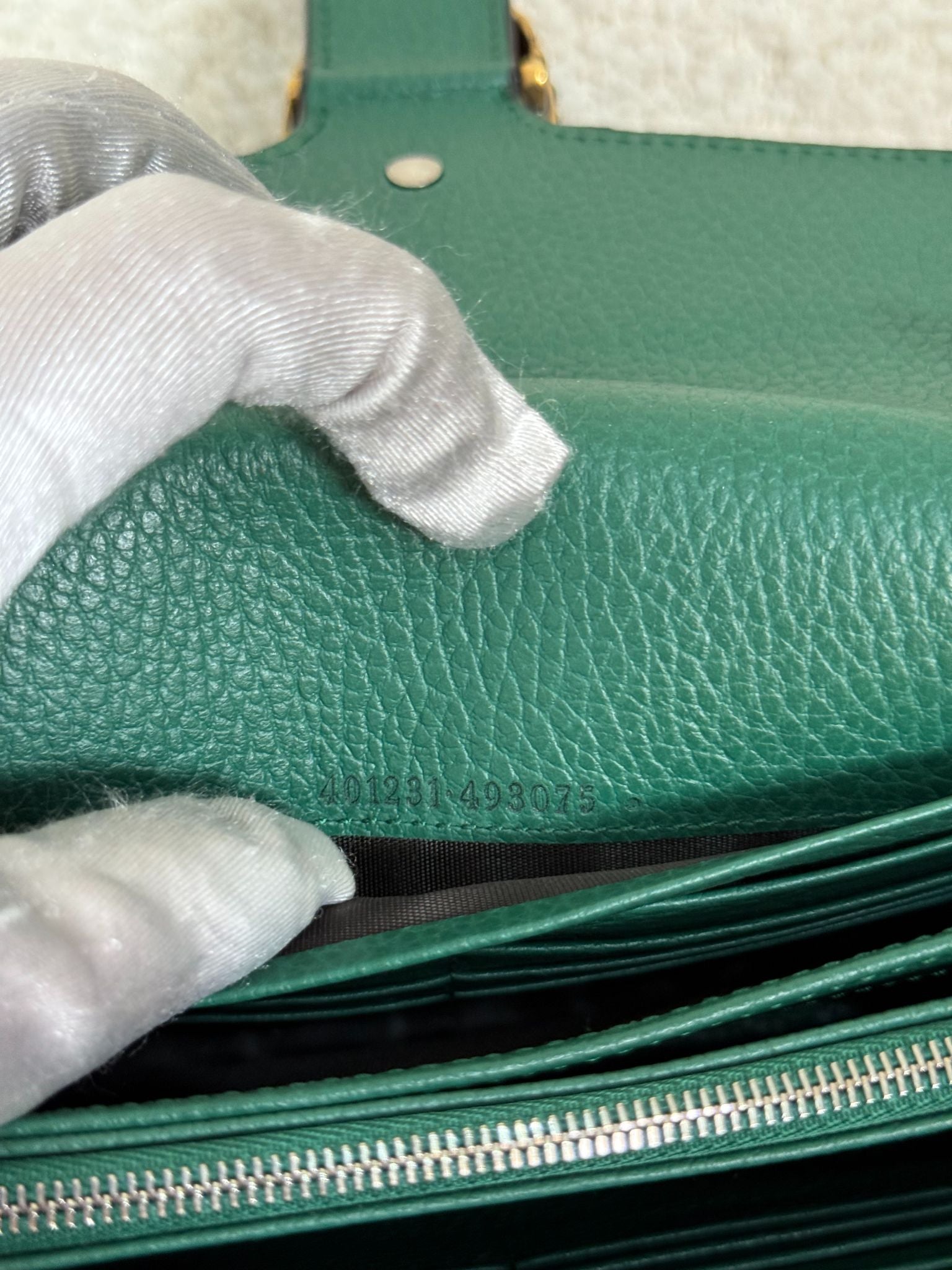 Gucci Green Leather Dionysus Chain Bag