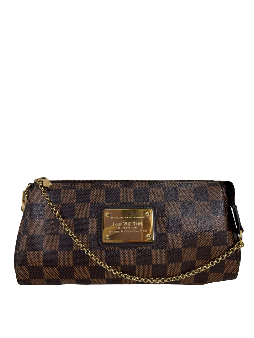 Louis Vuitton Eva Pochette Damier Ebene Canvas