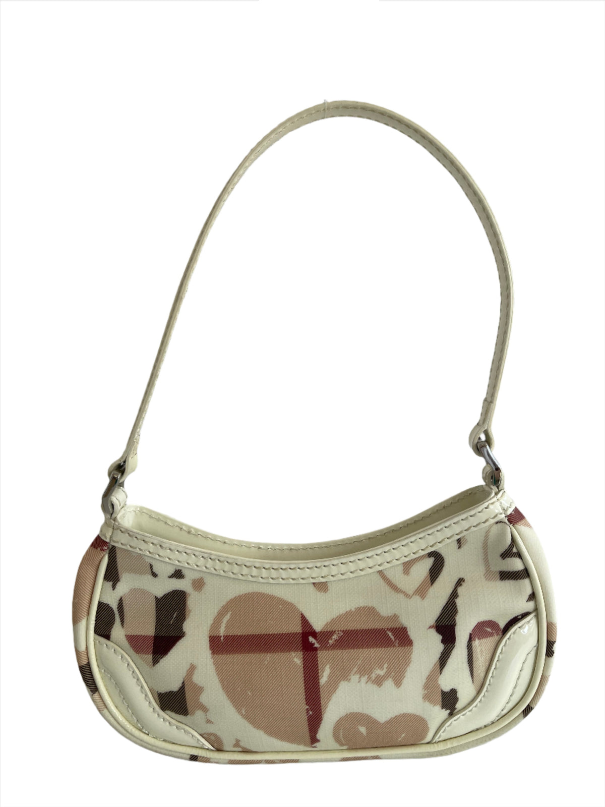 Burberry Painted Hearts Nova Check Pochette