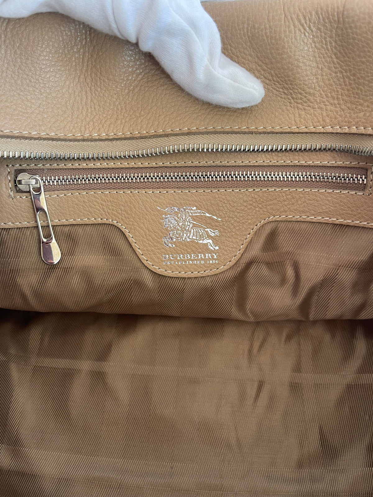 Burberry Quilted Canvas Manor Tote Bag