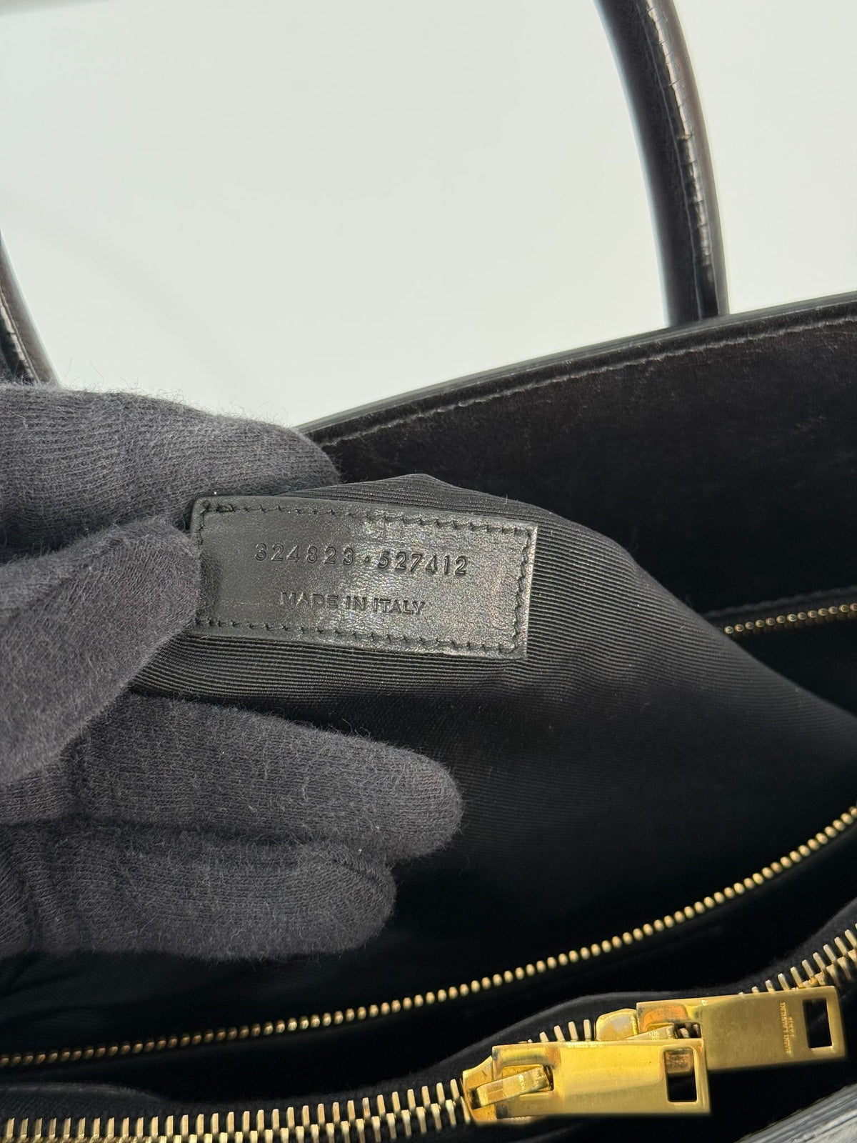 Saint Laurent Sac de Jour Large Black Smooth Leather Tote