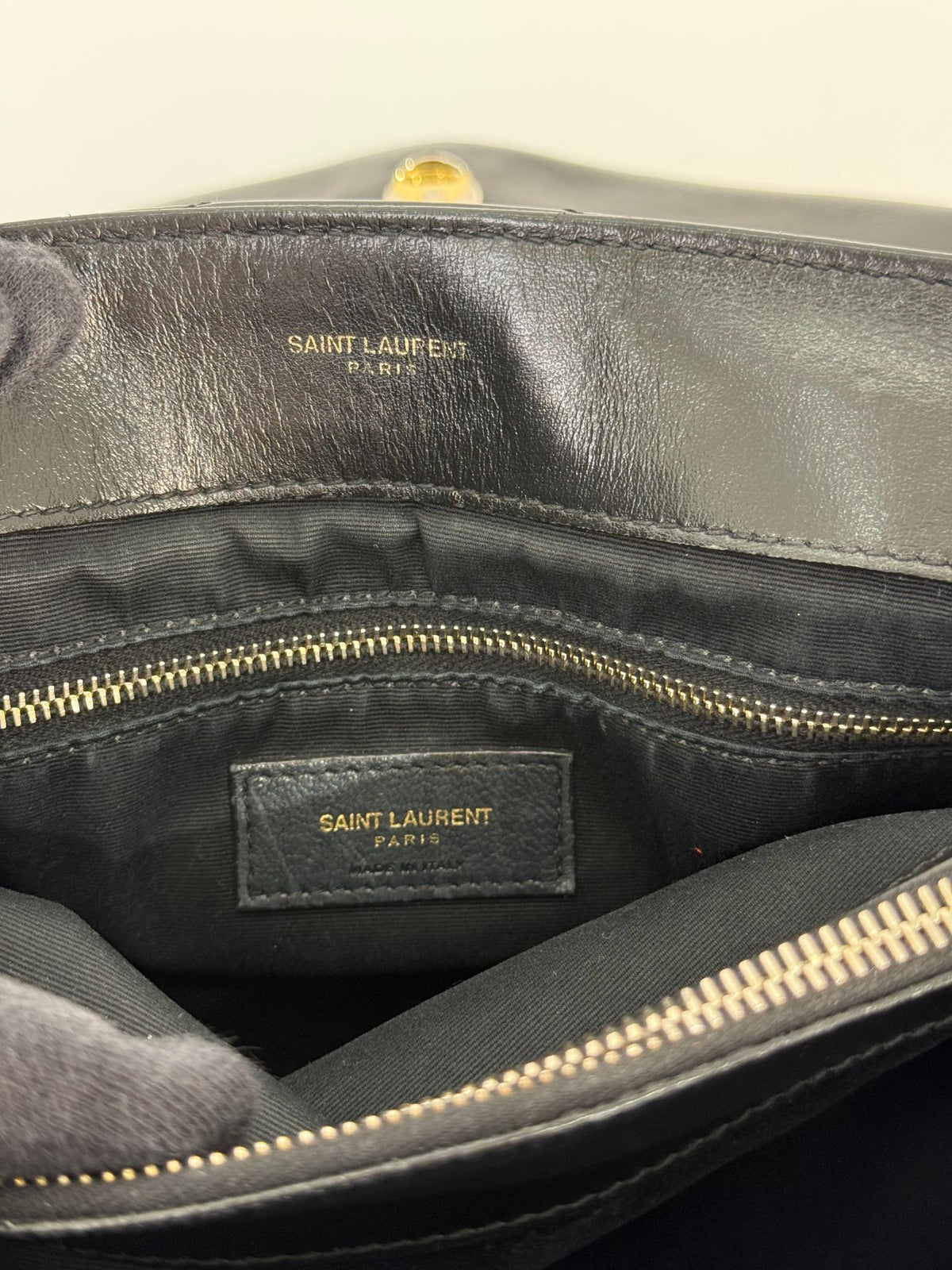 Saint Laurent LouLou Large Black Quilted Shoulder Bag