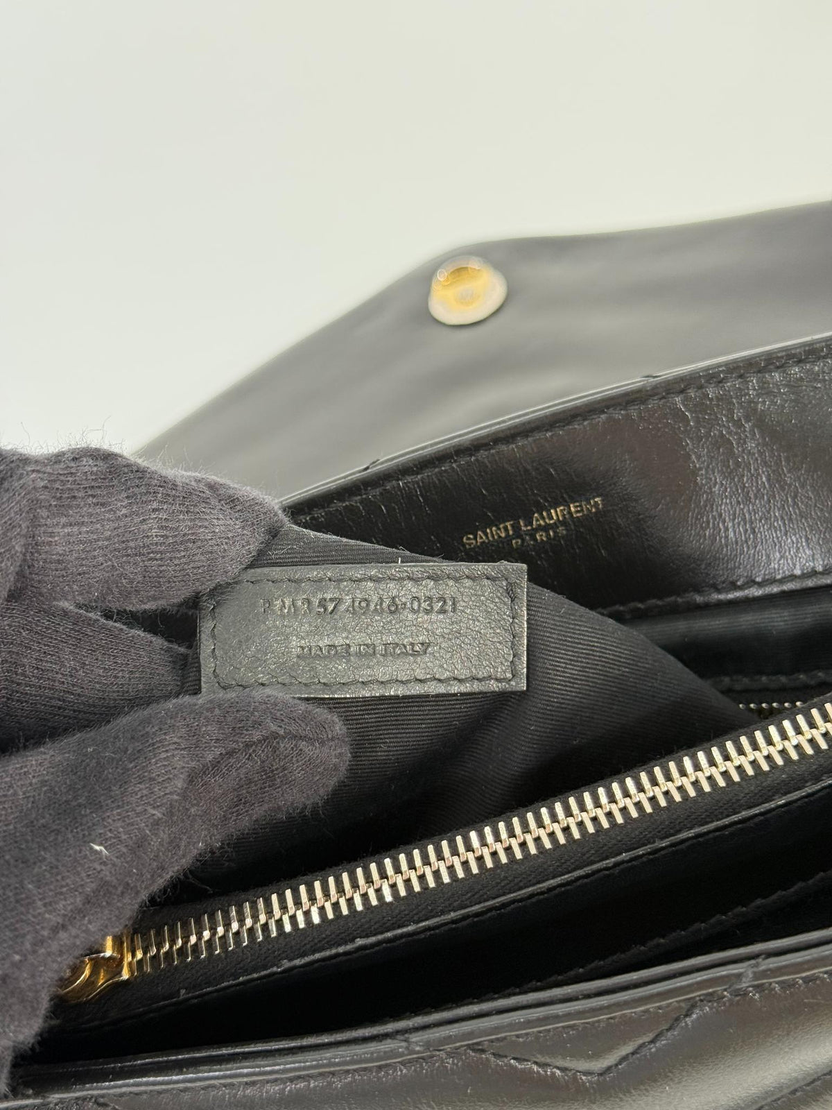 Saint Laurent LouLou Large Black Quilted Shoulder Bag
