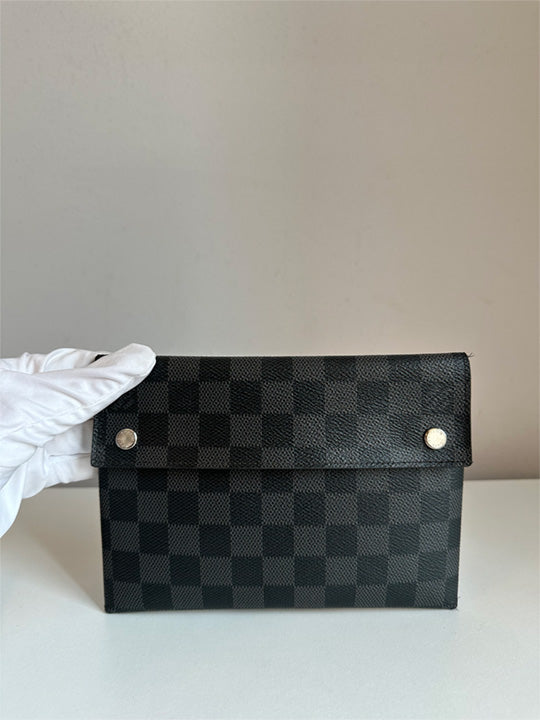 Louis Vuitton Damier Graphite Alpha Double Pouches