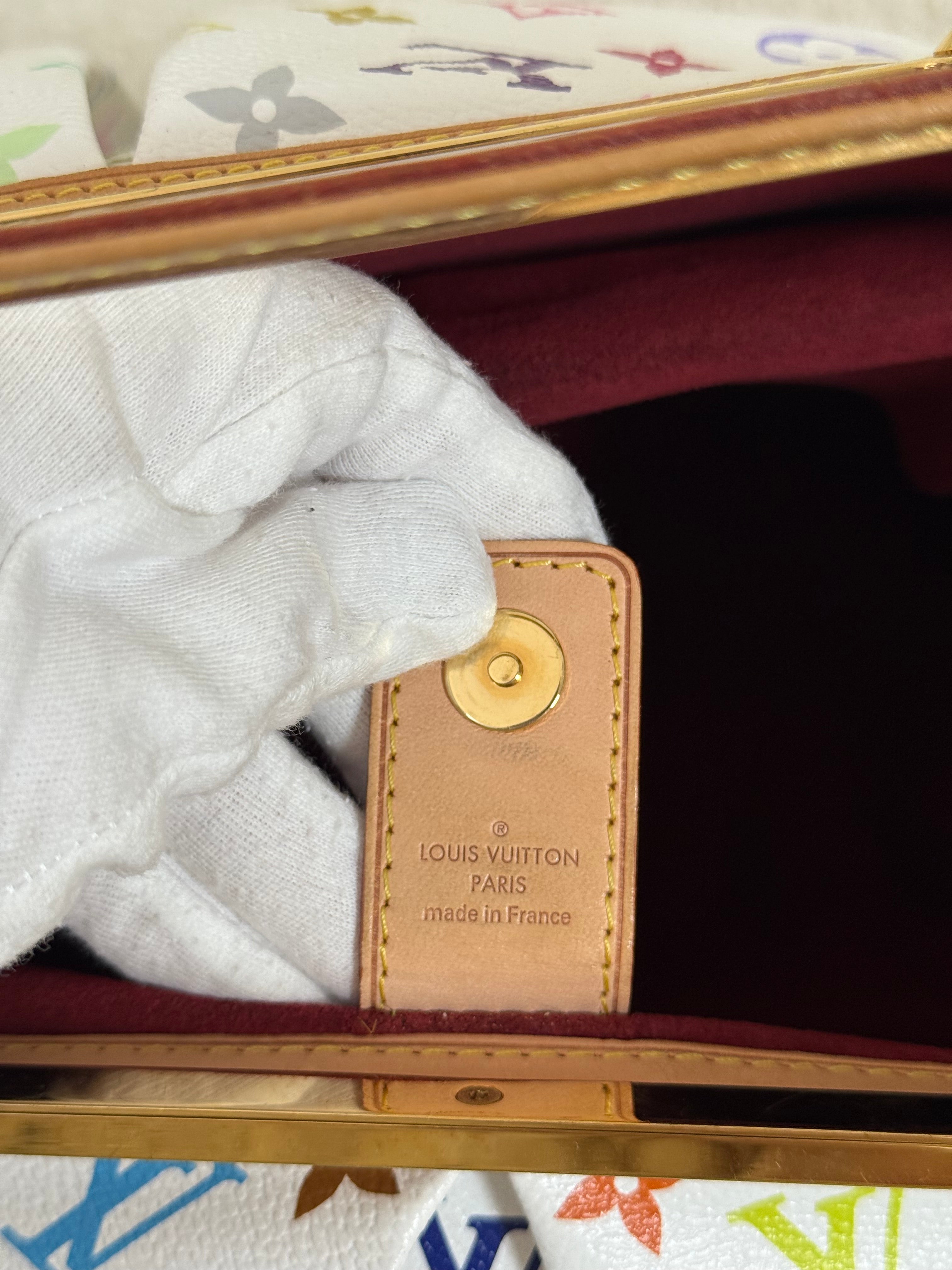 Louis Vuitton Limited Edition Judy GM White Monogram Multicolor Takashi Murakami