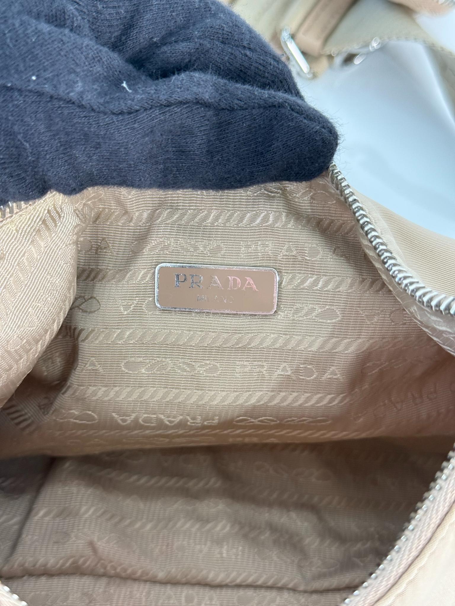 Prada Re-Edition 2005 Re-Nylon Beige Crossbody Bag