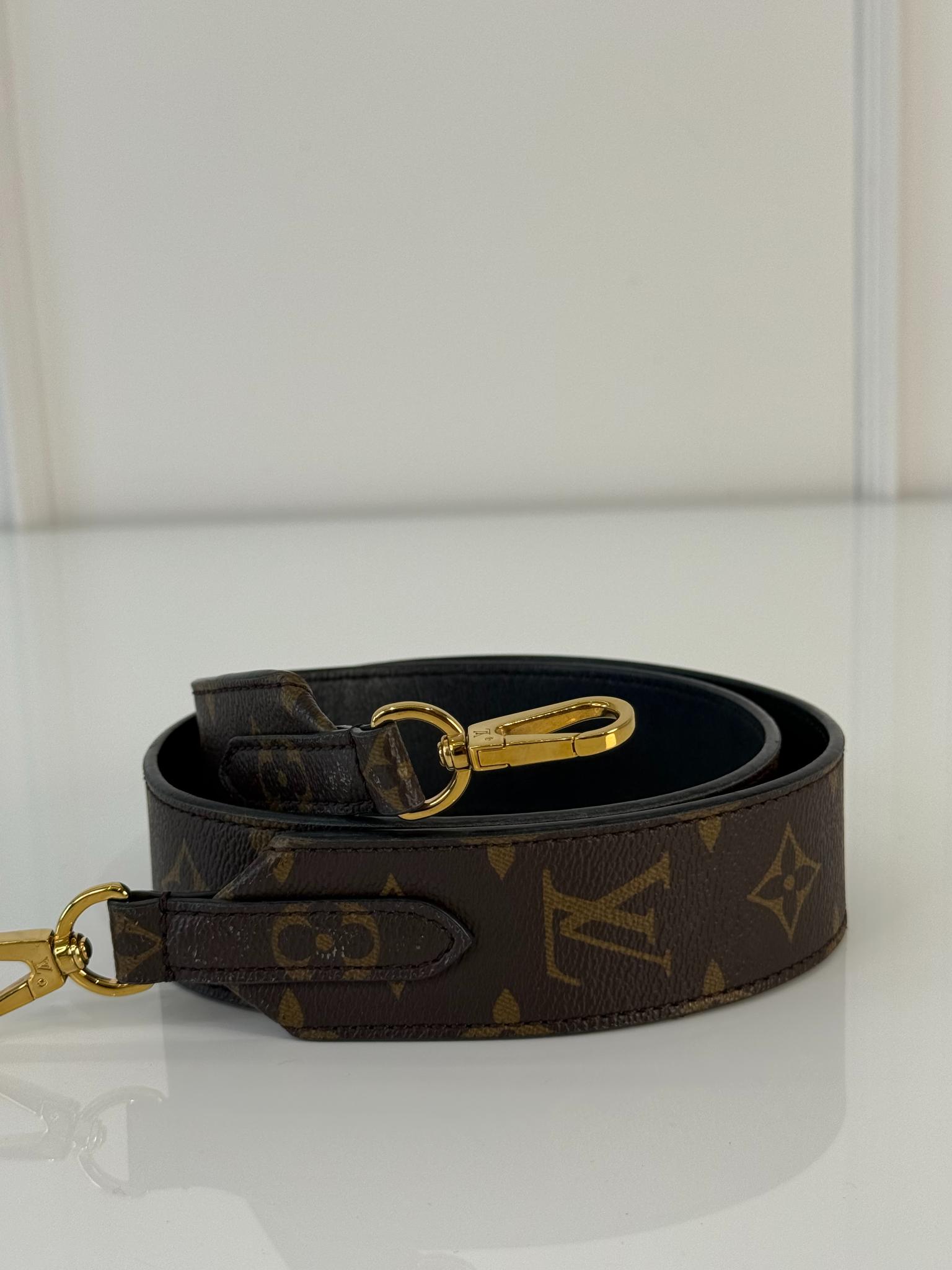 Louis Vuitton Bandouliere Monogram/Leather Bag Strap