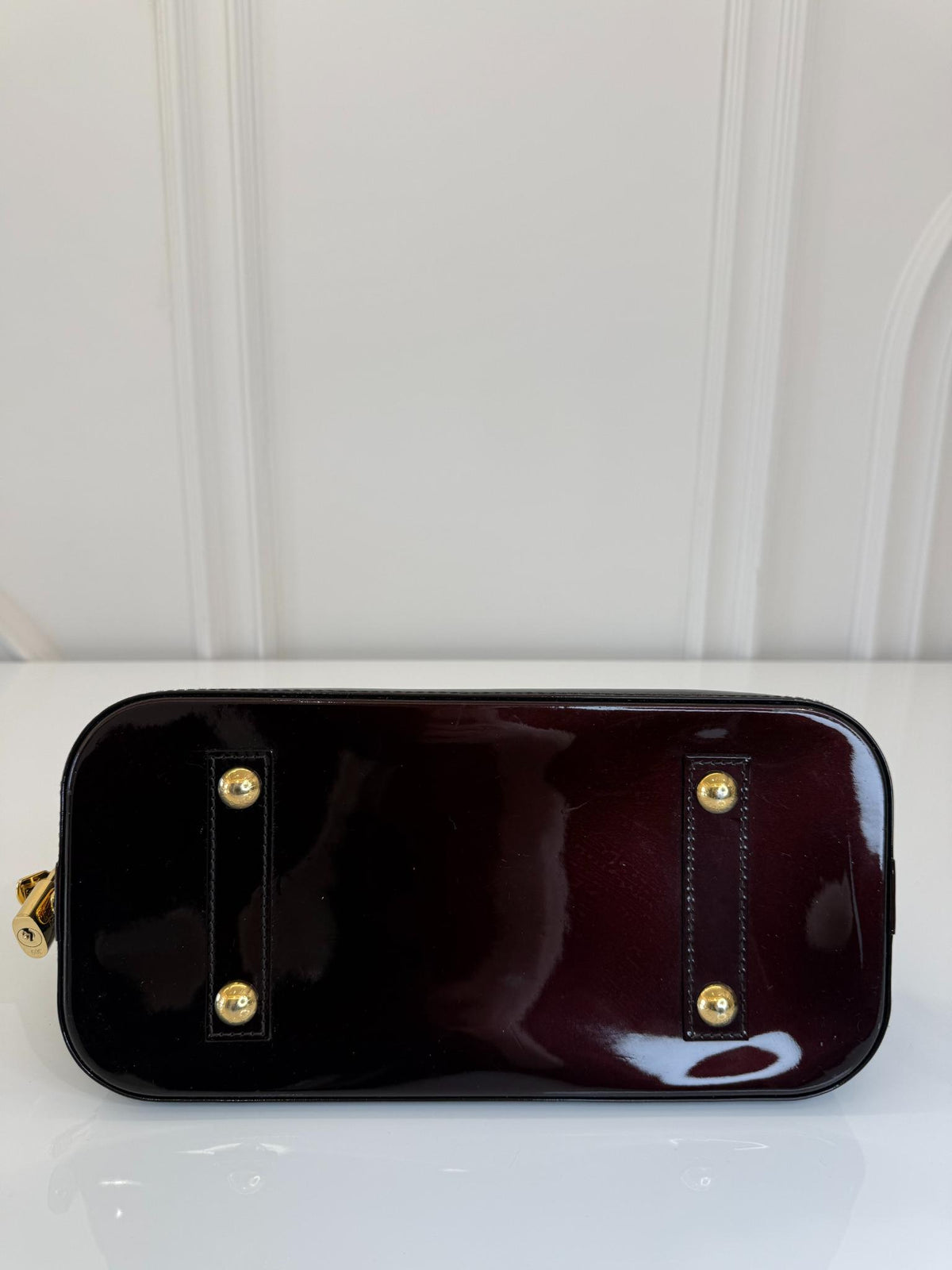 Louis Vuitton Alma PM Amarante Monogram Vernis Leather