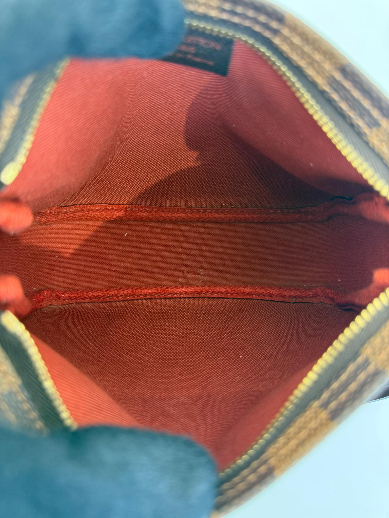 Louis Vuitton Navona Pochette Damier Ebene Canvas