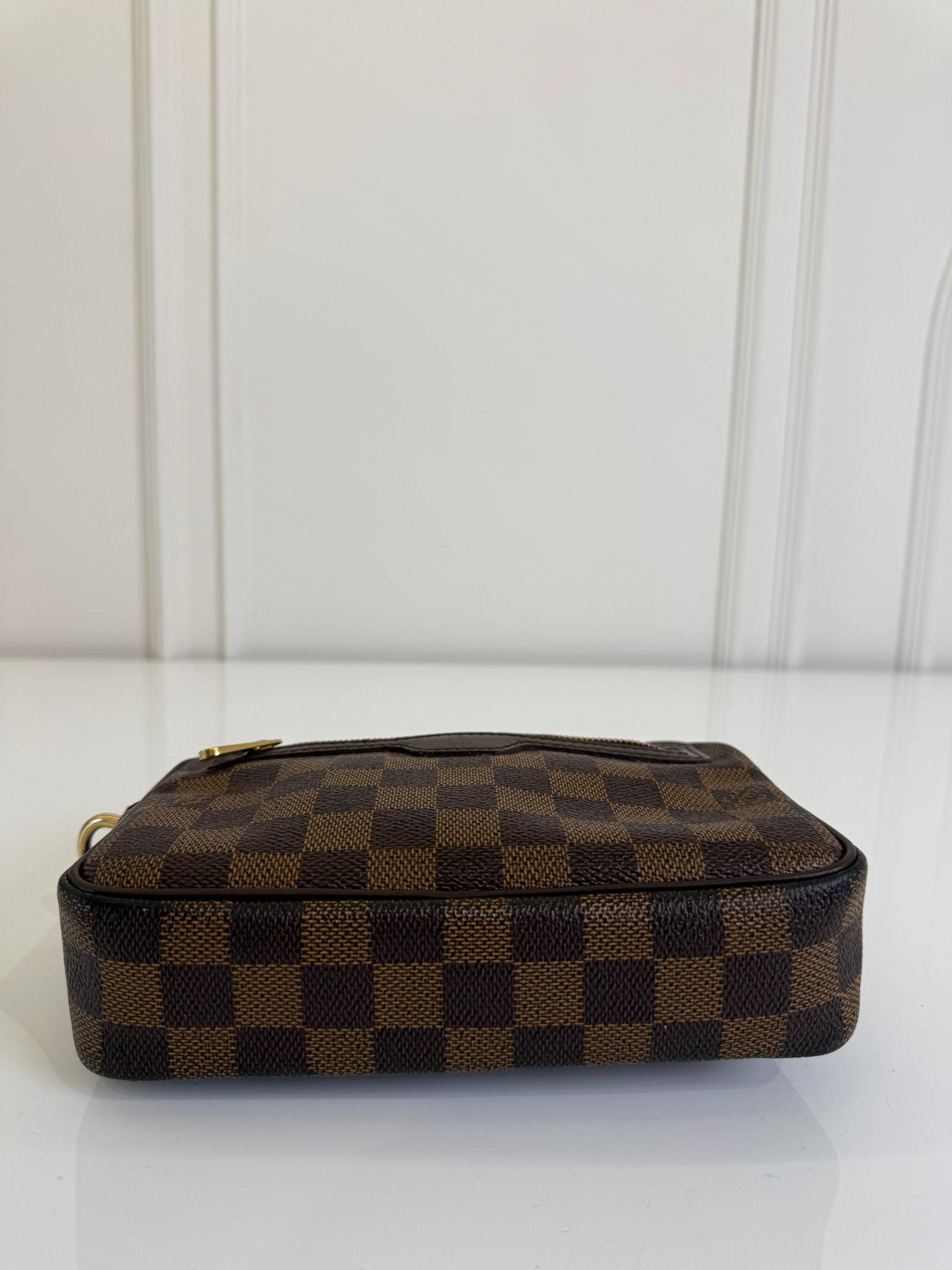 Louis Vuitton Macau Pochette Damier Ebene Canvas