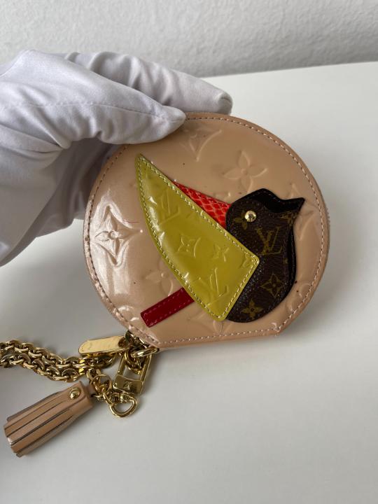 Louis Vuitton Limited Edition Vernis Chapeau Coin Purse Rose Florentin