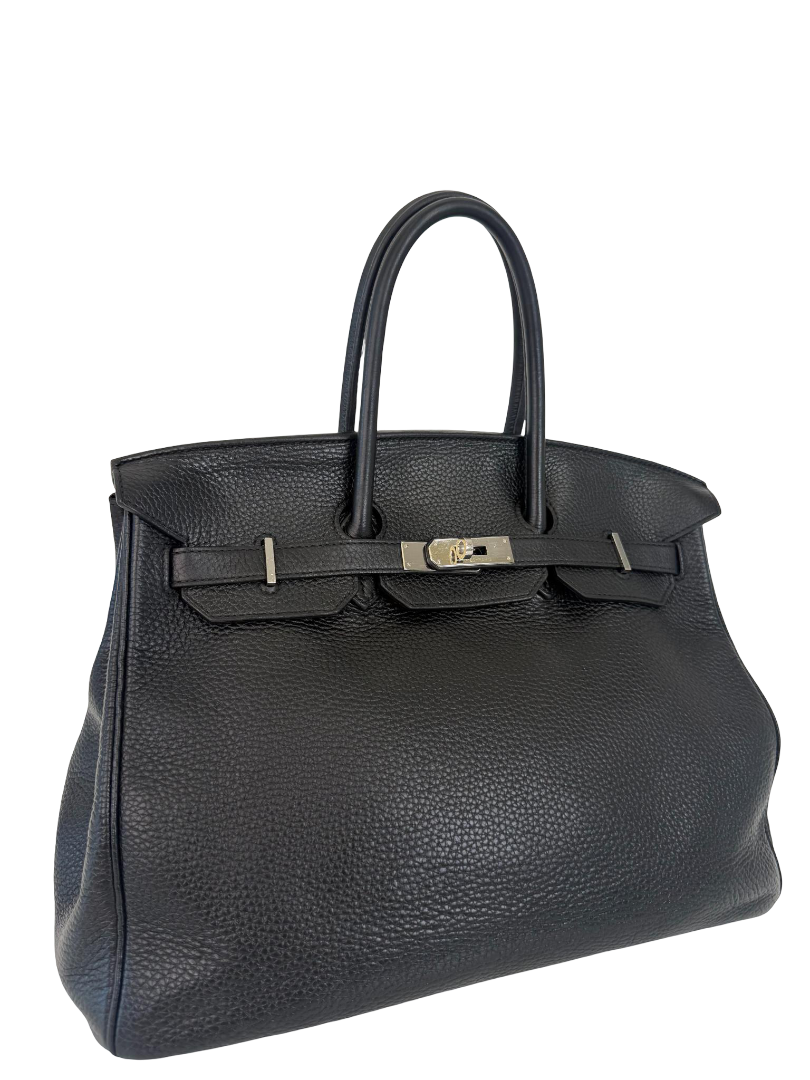 Hermès Birkin 35 Black Togo Leather Palladium Hardware