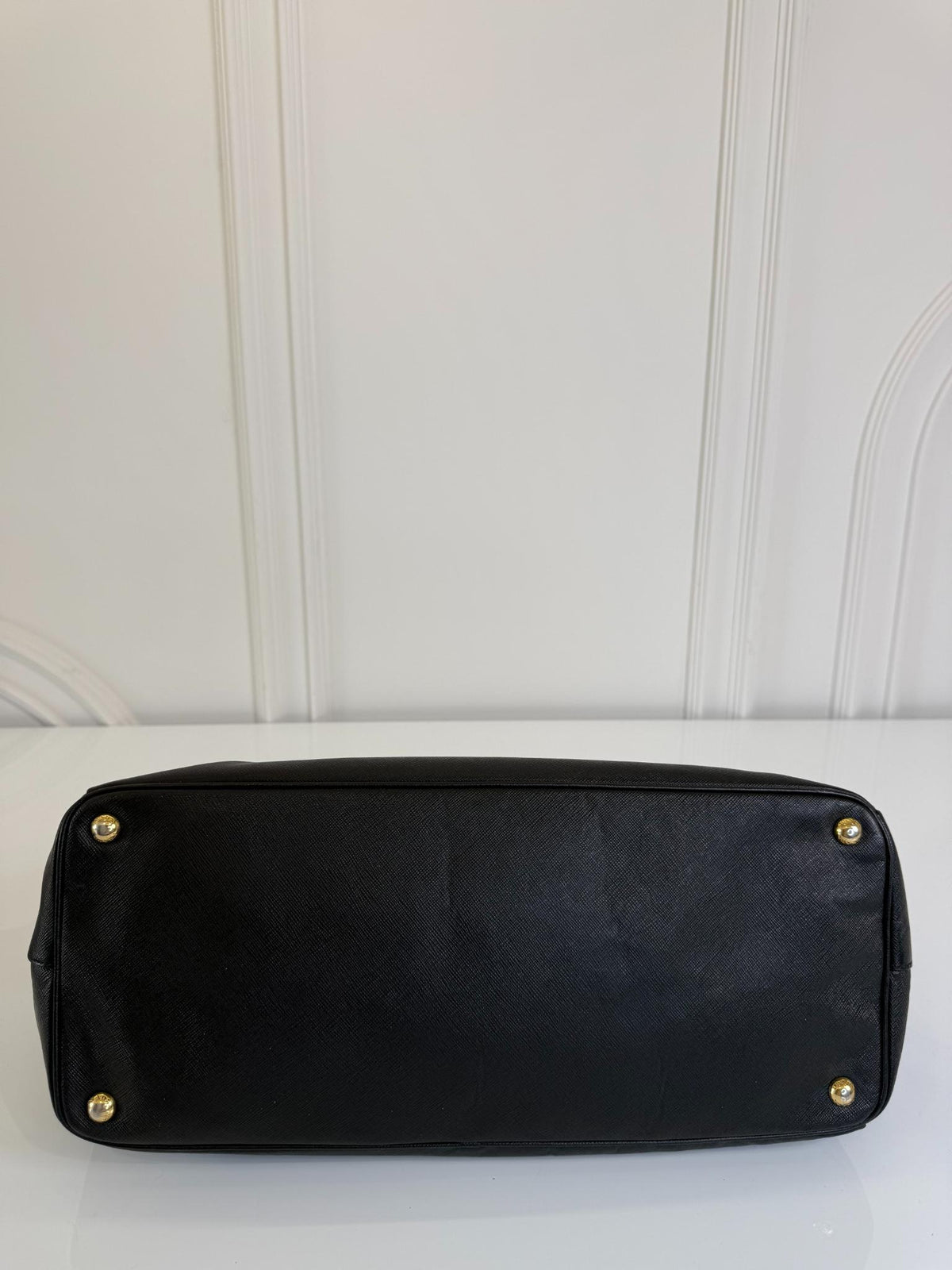 Prada Saffiano Large Galleria Double Zip Tote Black