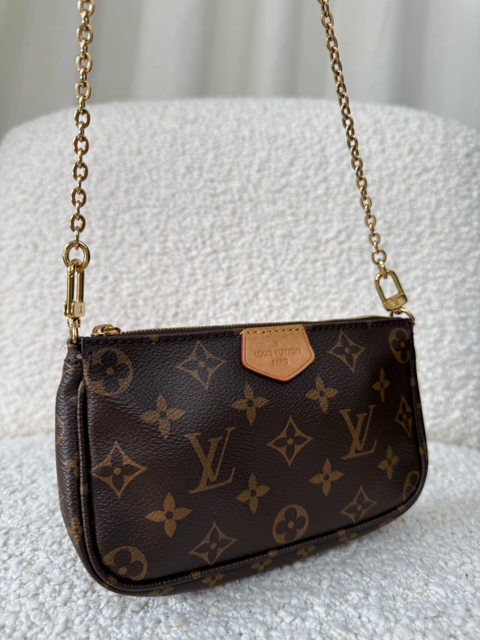 Louis Vuitton Multi Pochette Accessoires Khaki Strap Monogram Canvas