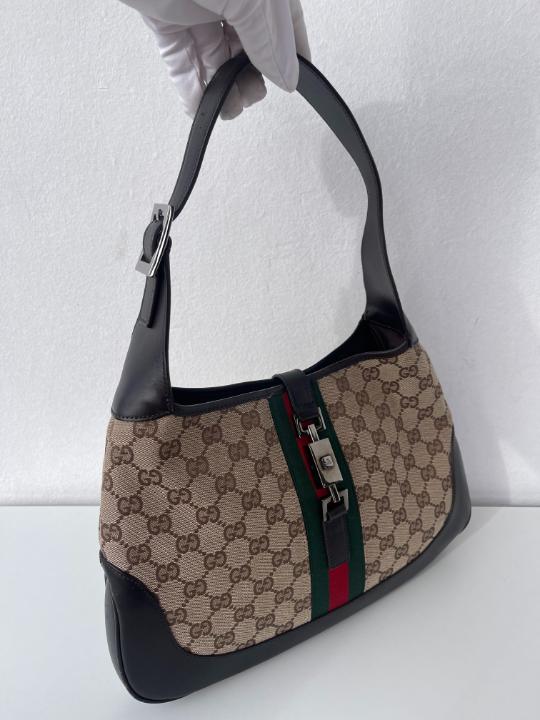 Gucci Jackie O Web Monogram Hobo Bag